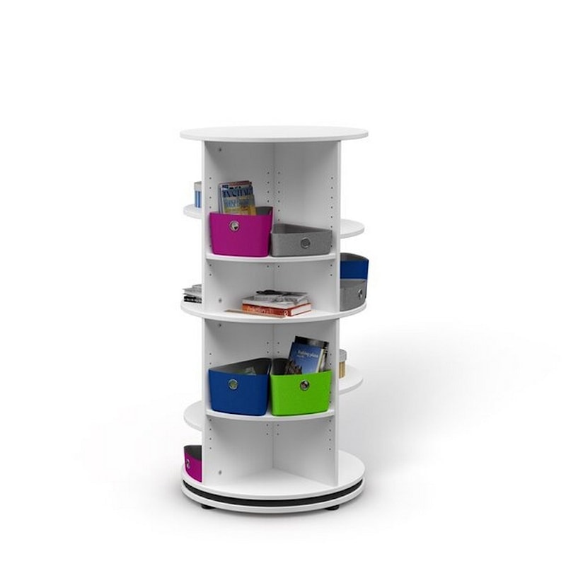 Круглый вращающийся стеллаж с полками moll Tower 64