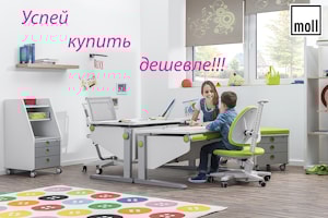 Успей купить дешевле немецкую регулируемую мебель MOLL!