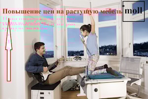 Повышение цен на растущую мебель moll в апреле!