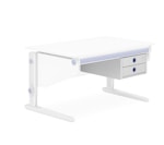 Тумба подвесная Twin Box/белая/серебристые полки /РАСПРОДАЖА