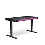 Регулируемый стол moll T6 L Черный каркас/черн. профиль/5 ящиков розовых/3 розетки