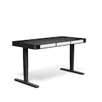 Регулируемый стол moll T6 L Черный каркас/черн. профиль/5 ящиков белых/3 розетки