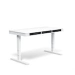 Регулируемый стол moll T6 L Белый каркас/белый профиль/5 ящиков черных /3 розетки