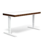 Регулируемый стол moll T8 L Грецкий орех/белая рама