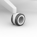 Дизайнерские Колёса к стульм moll S6 или Scooter/ белый