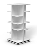 Вращающийся стеллаж Tower 56 /базовый уровень + надстройка, общая высота 124,75 см / 8 полок переменной высоты